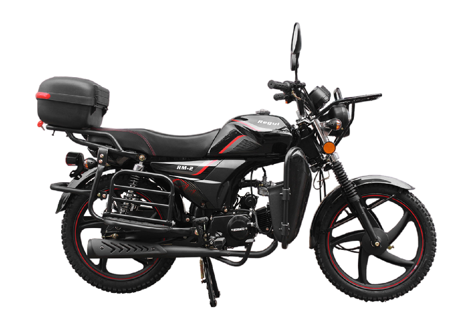 Мопед Regulmoto Alpha (RM-2), Черный (без кофра)