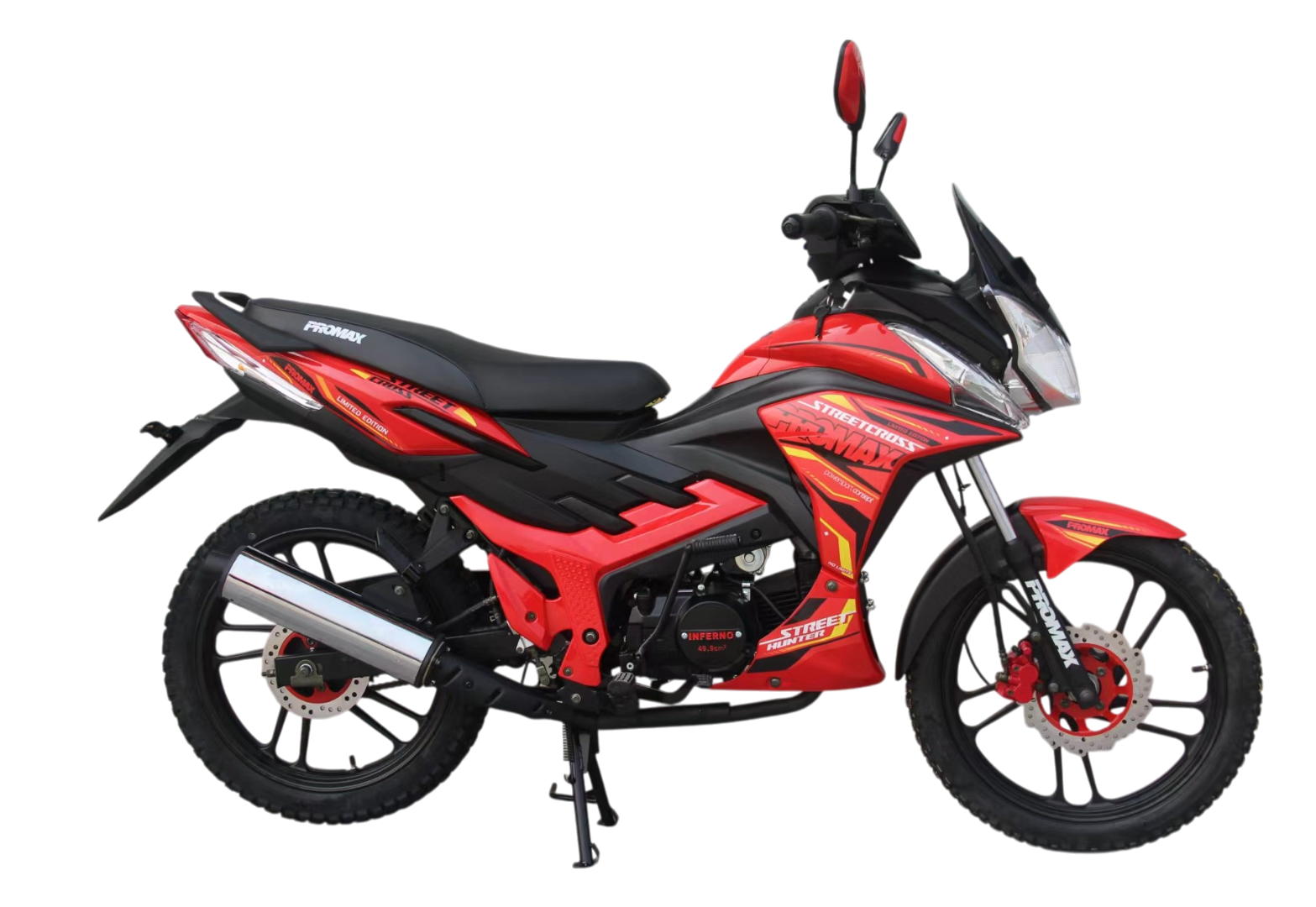 Мопед PROMAX STREET CROSS MAX 150 (49) красно-черный
