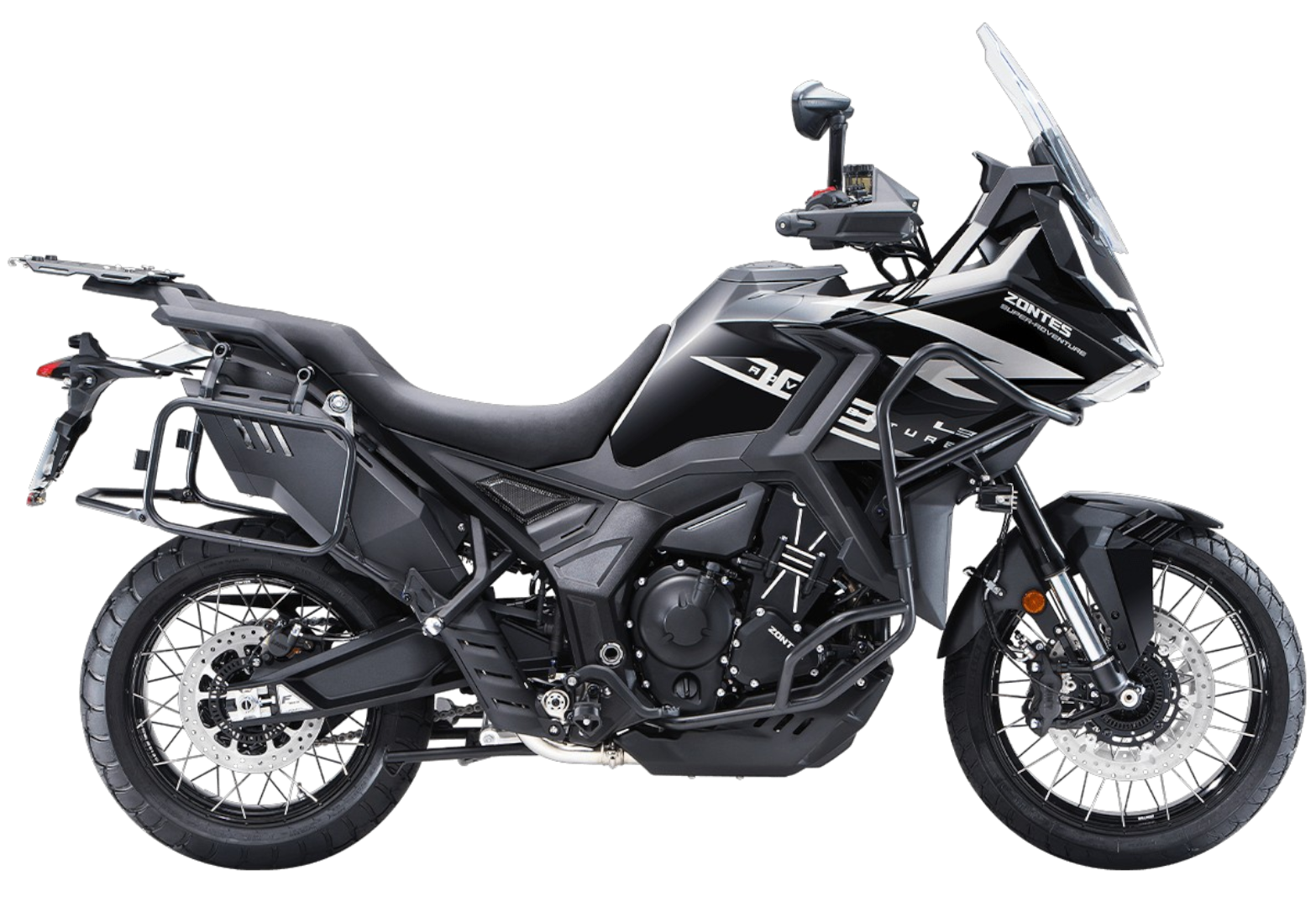 Мотоцикл ZONTES ZT703-F TOUR (4T ZT370MU EFI) 21/18 (2025 г.) ПТС (Черный/серый)