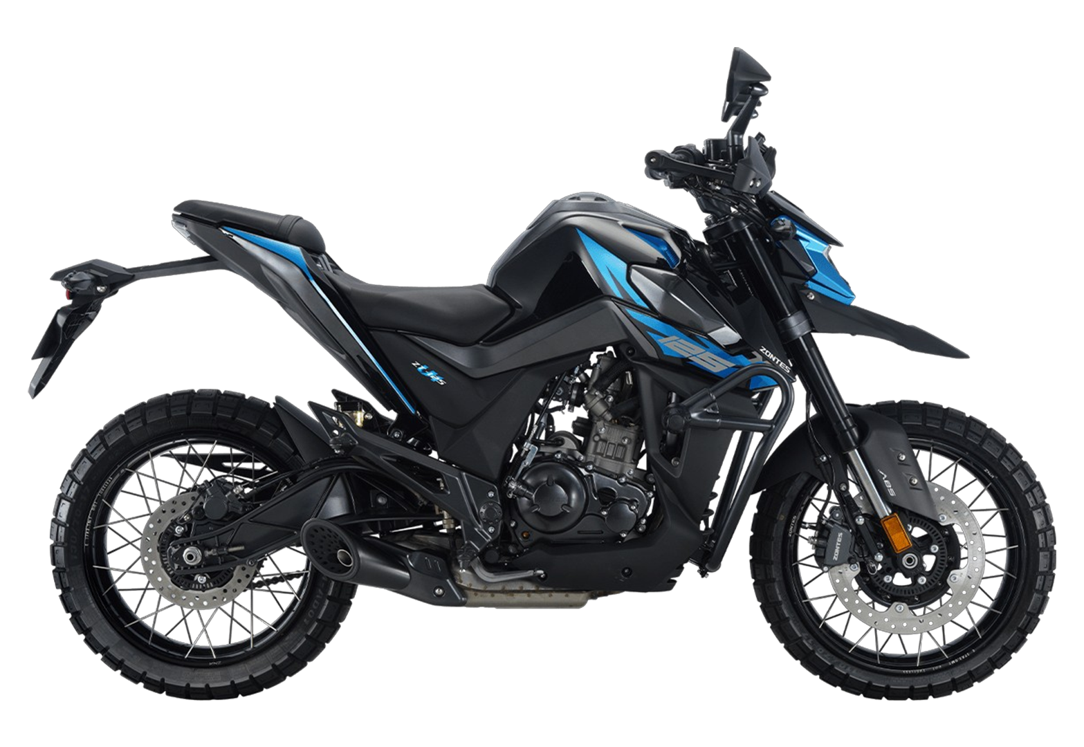 Мотоцикл ZONTES ZT200-U1 (4T ZT163ML EFI) 17/17 (2025 г.) черный/синий