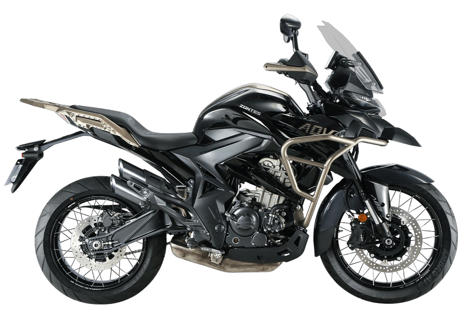 Мотоцикл ZONTES ZT350-T (4T ZT184MP EFI) 19/17 ПТС Черный