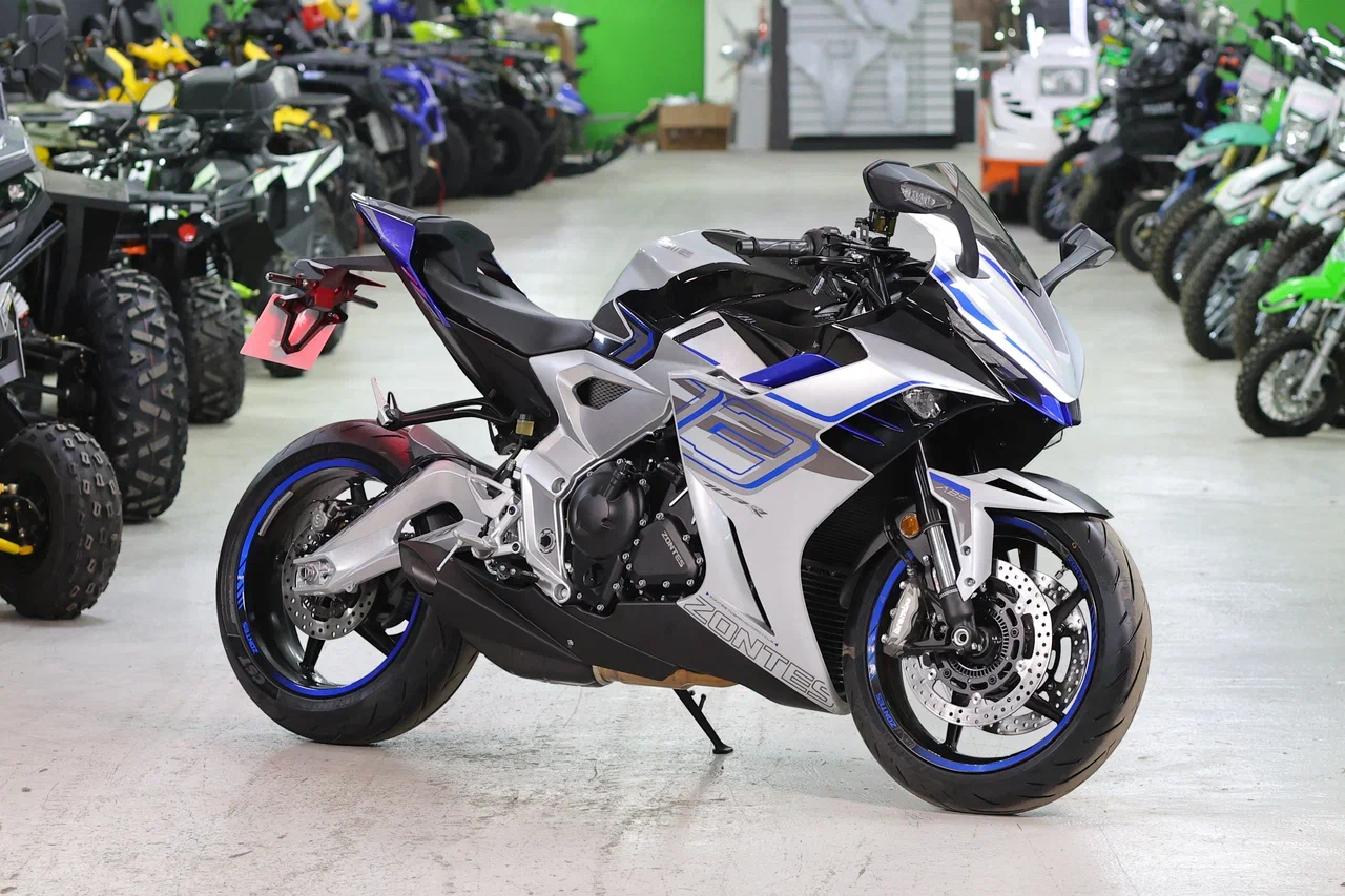 Мотоцикл ZONTES ZT703-RR (4T ZT370MU EFI) 17/17 (2025 г.) ПТС (Серебристый/синий)