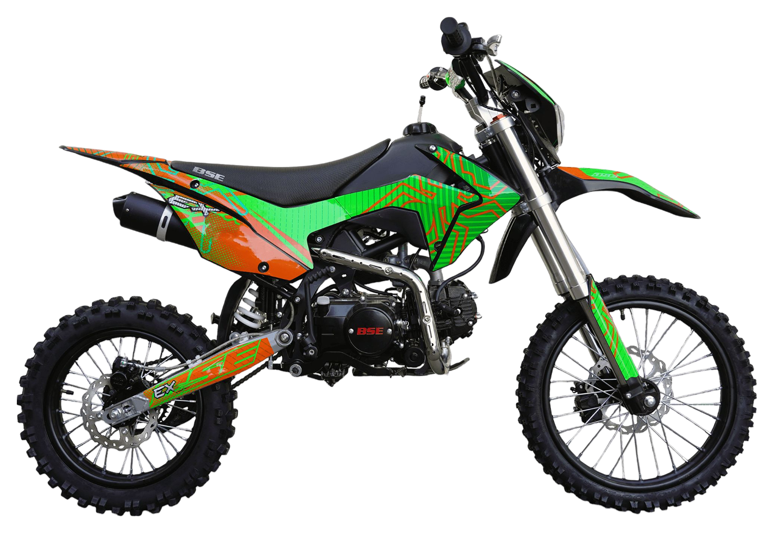 Питбайк BSE EX 17/14 Green Orange Ant (040)