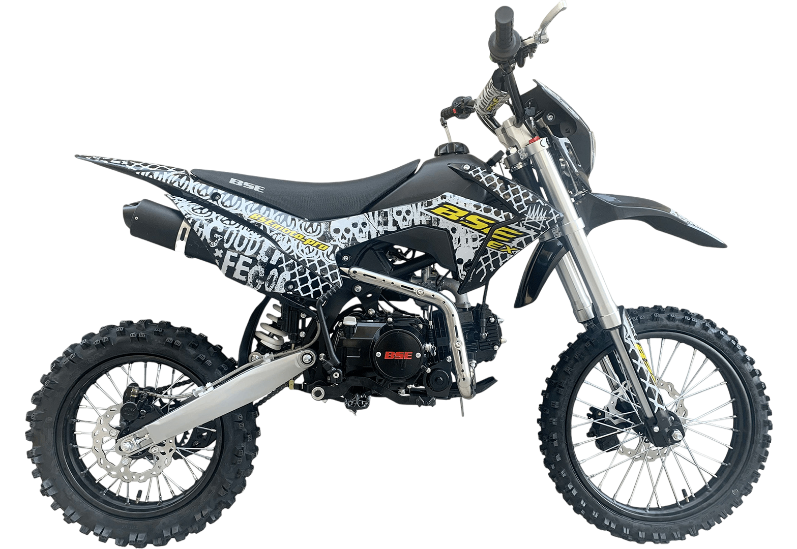 Питбайк BSE EX 17/14 Max13 White Yellow (040)