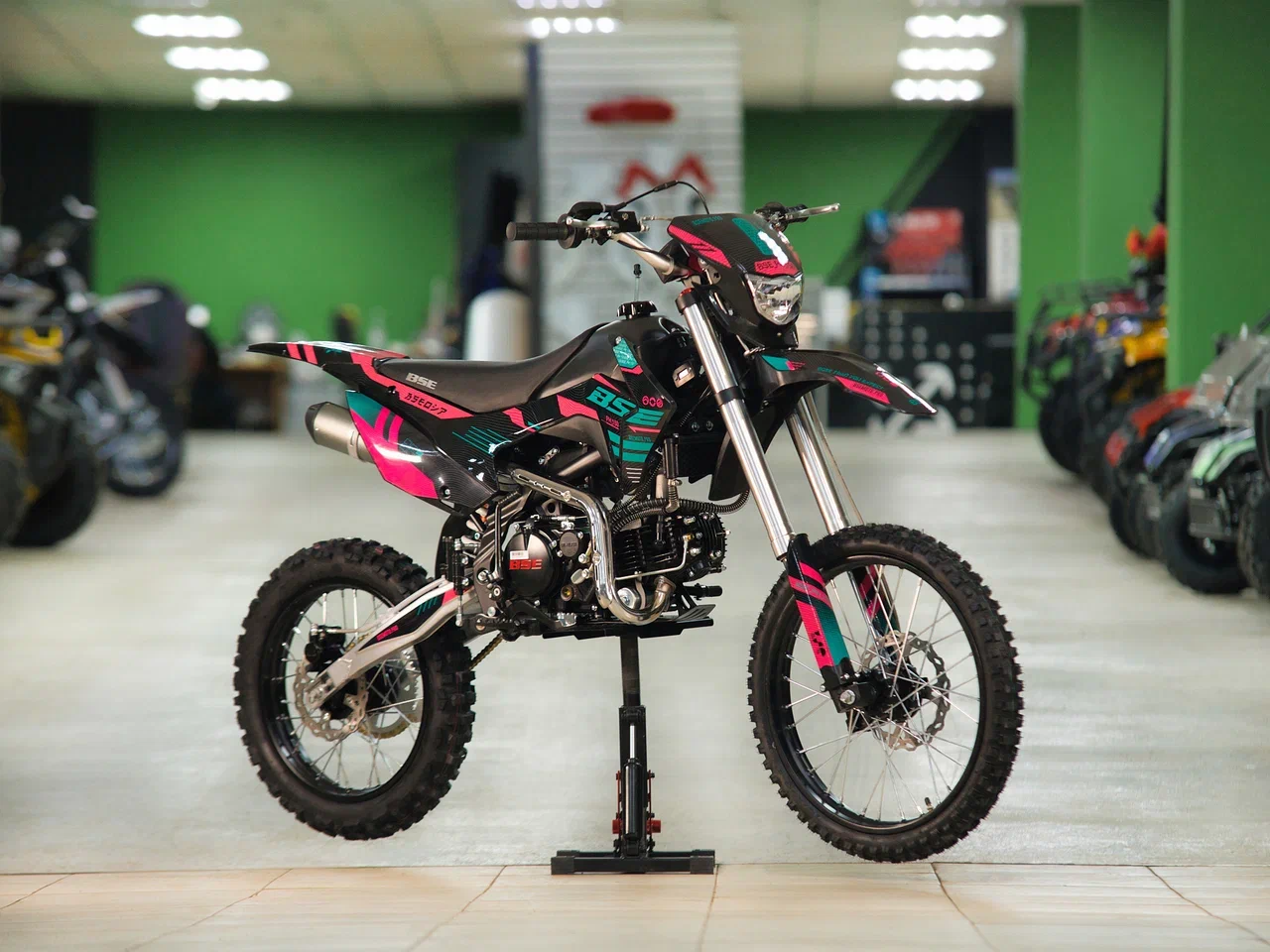 Питбайк BSE PH 150 19/16 AK47 Aquamarine (015) (фара, электростартер)