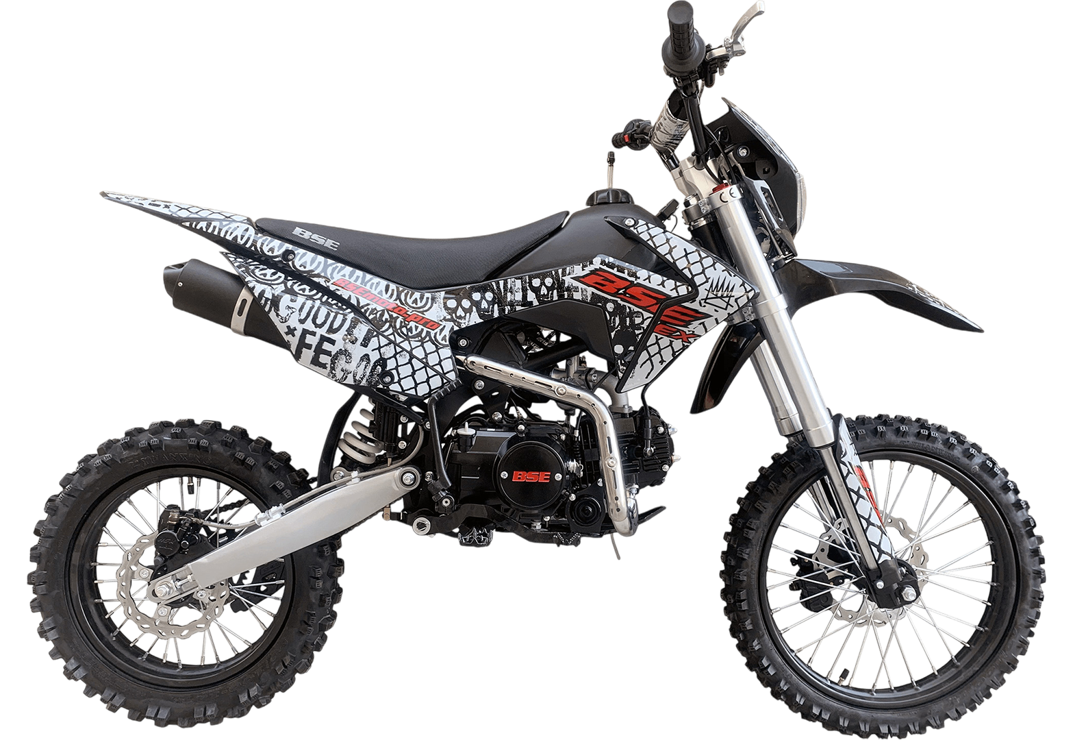 Питбайк BSE EX 17/14 Max13 White Red (040)