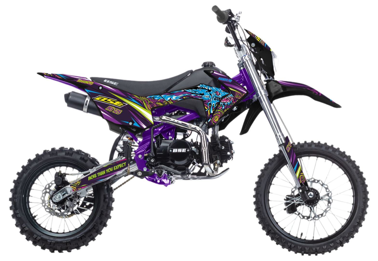Питбайк BSE MX125 17/14 Purple Dragon