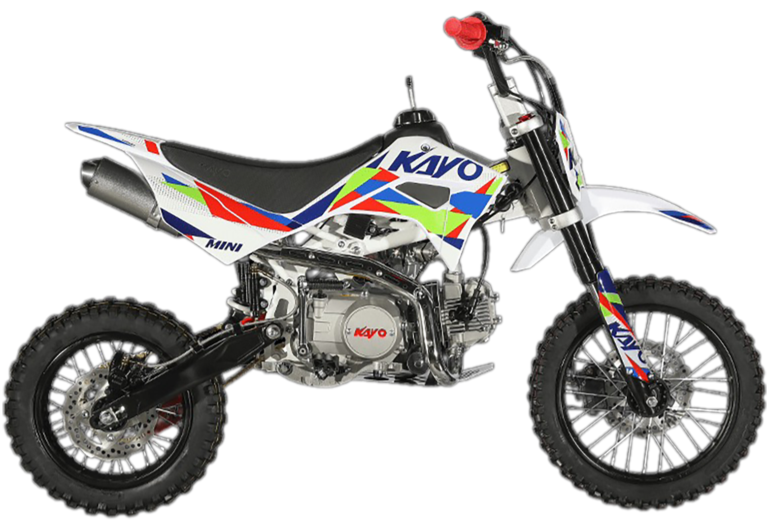 Питбайк KAYO MINI YX125EM 14/12 (механ. сцепл., эл. стартер)