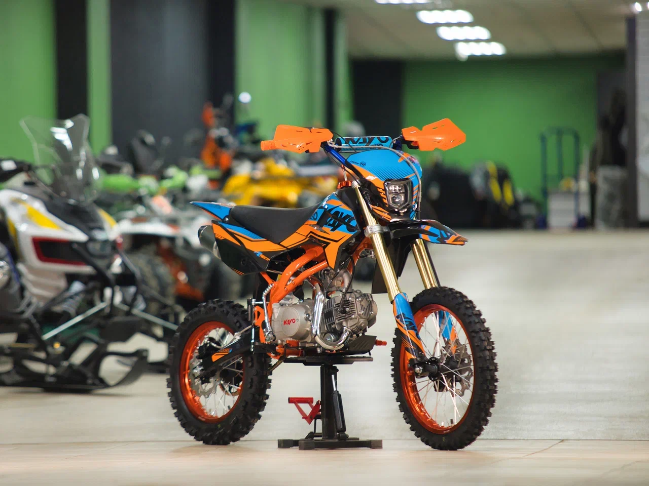 Питбайк KAYO EVOLUTION K125EM 17/14 KRZ (механ. сцепл., эл. стартер)