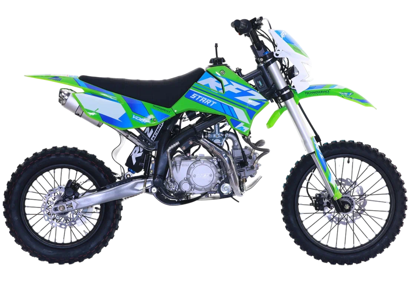 Питбайк Apollo RFZ START 150X-LE, 17/14 Зеленый