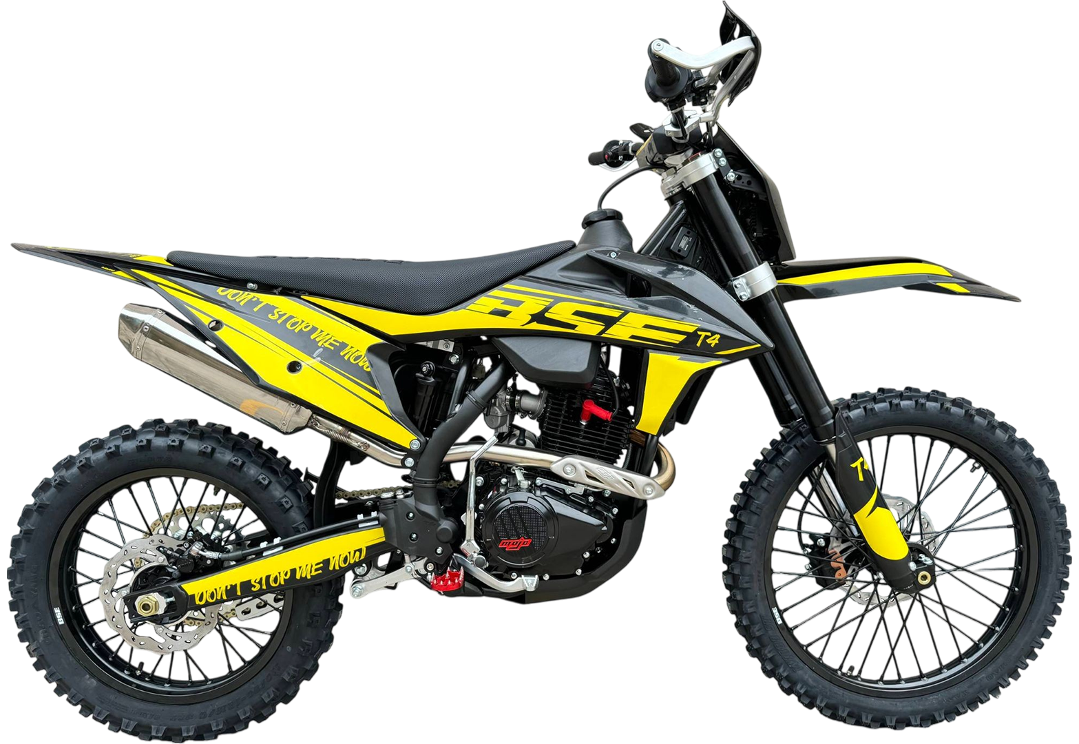Кроссовый мотоцикл BSE T4 Yellow (ZS172FMM-5)