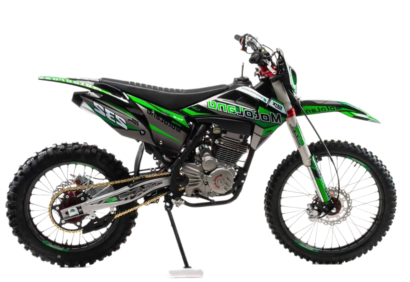Мотоцикл Motoland XT 250 HS (172FMM-4V) (4-х клапанный) зеленый