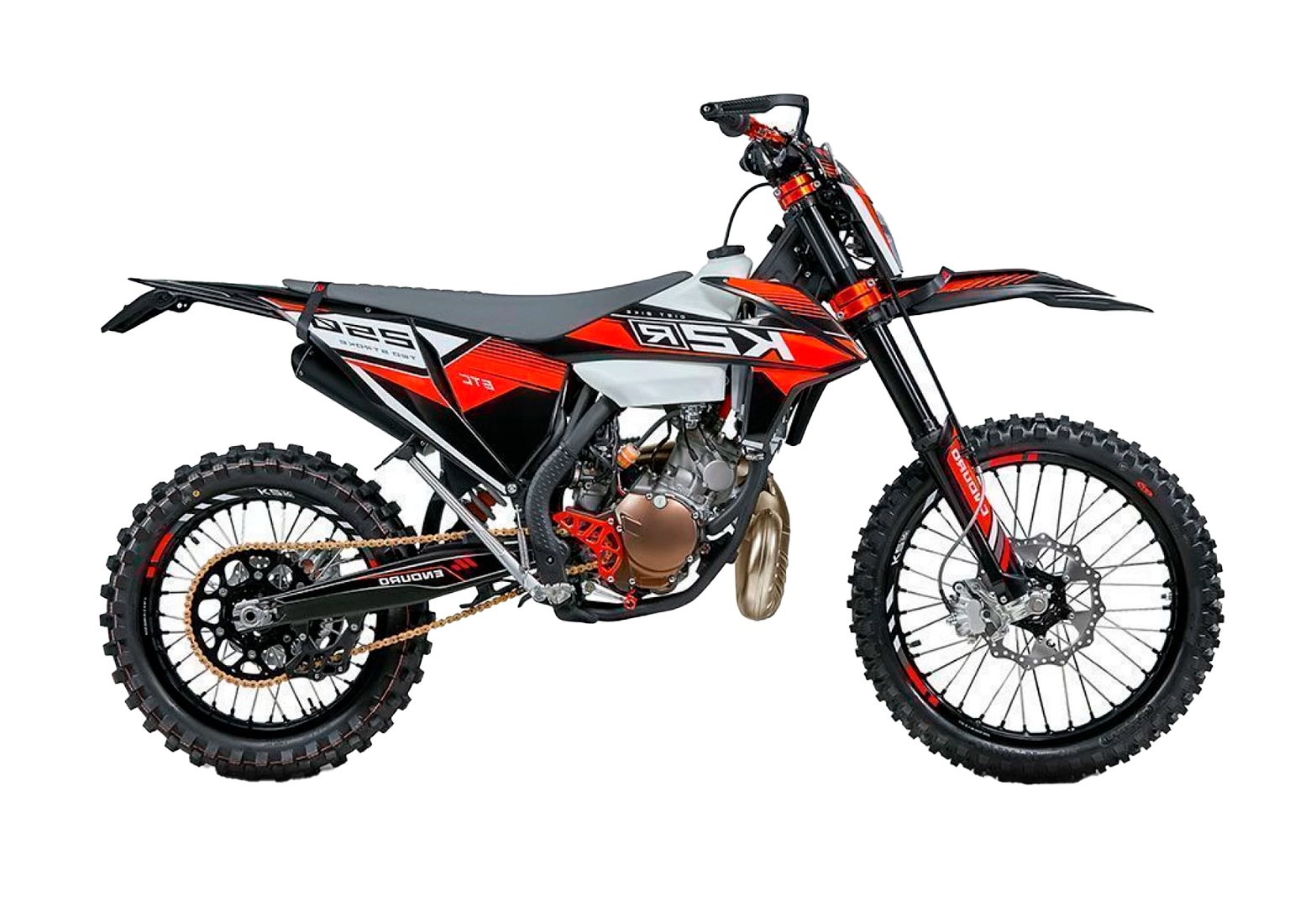Мотоцикл кроссовый K2R 250 ETC - Orange/Black '2024