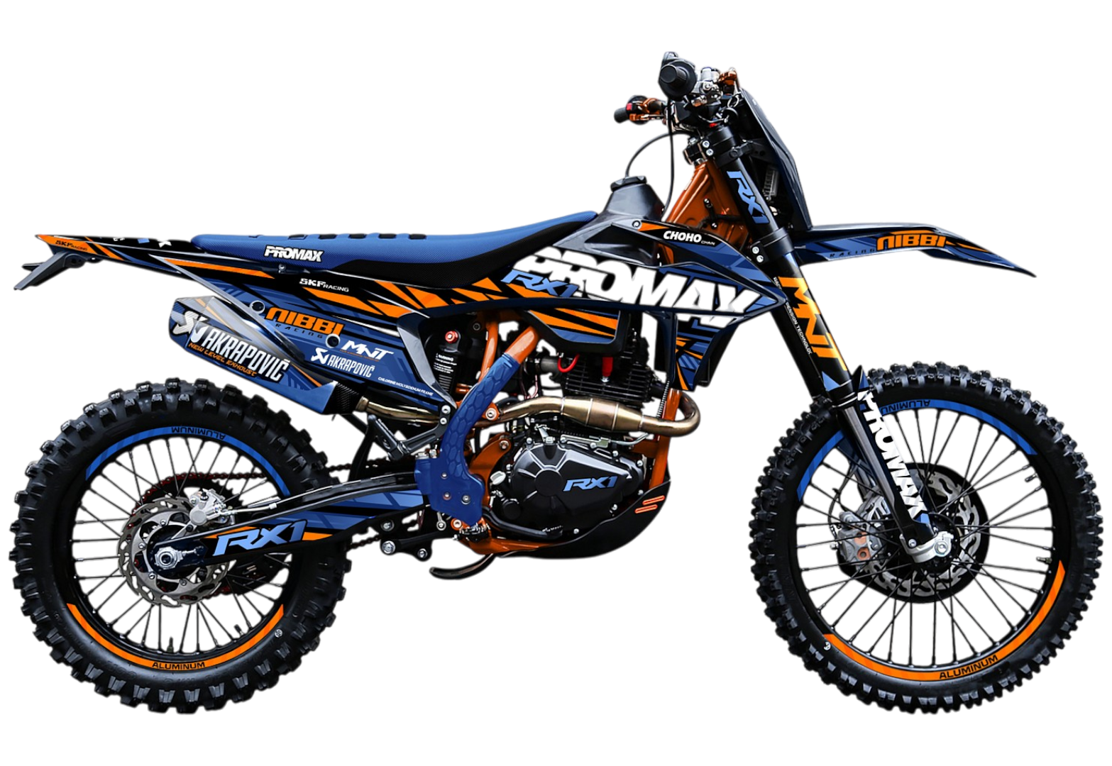 Кроссовый мотоцикл PROMAX RX1 CB300RL (4 Valves, 6 Gears) BLUE-ORANGE