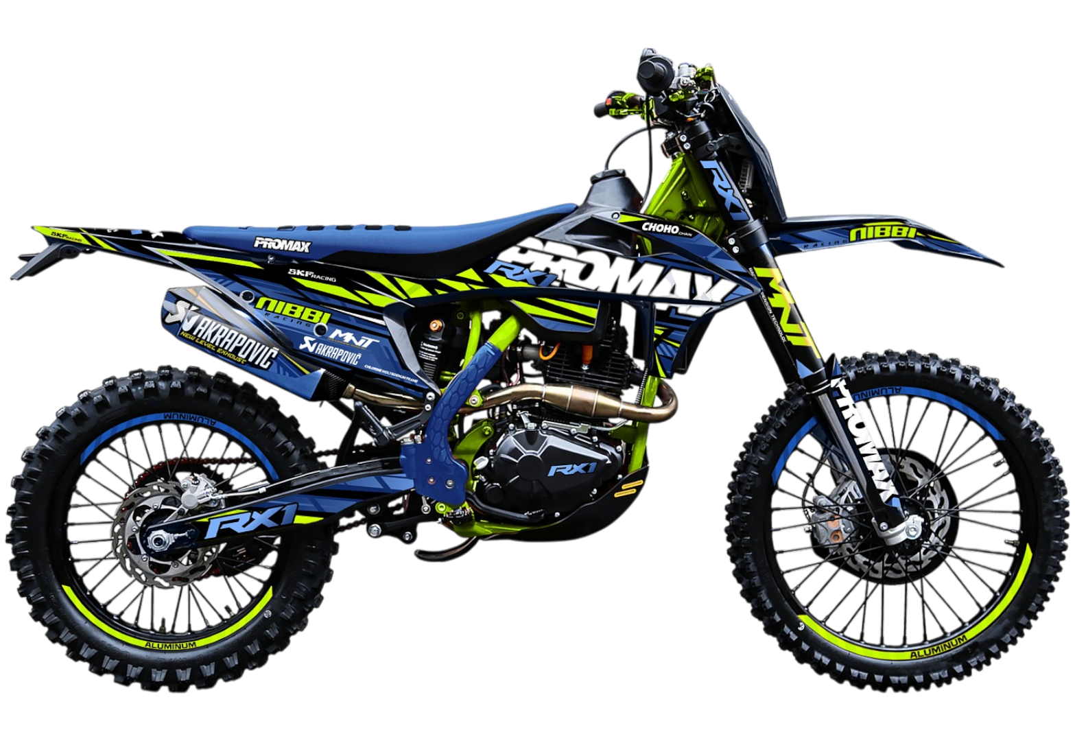 Кроссовый мотоцикл PROMAX RX1 CB300RL (4 Valves, 6 Gears) BLUE-GREEN