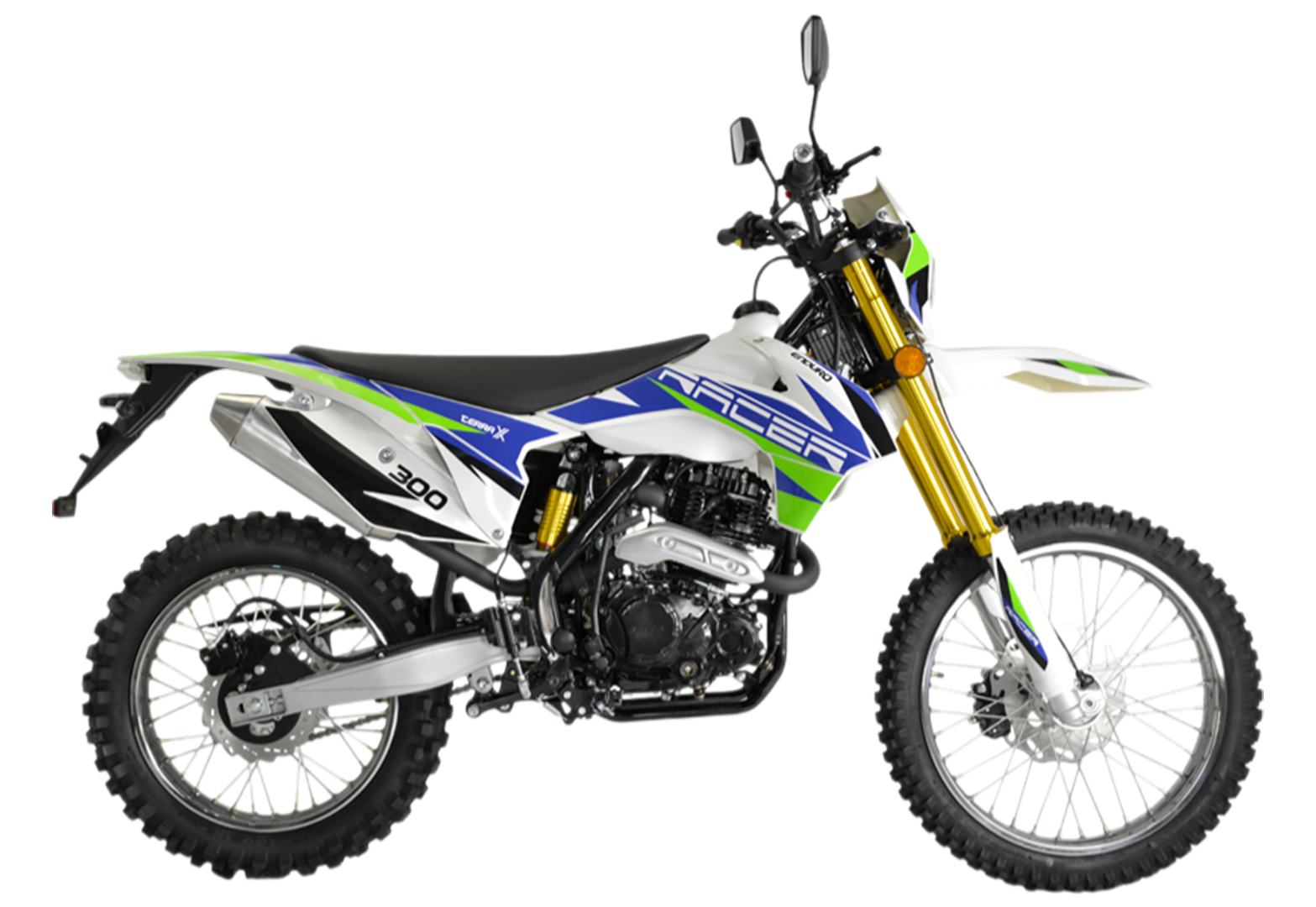 Мотоцикл Racer RC300-GY8A Enduro 300 (зеленый) (Россия)