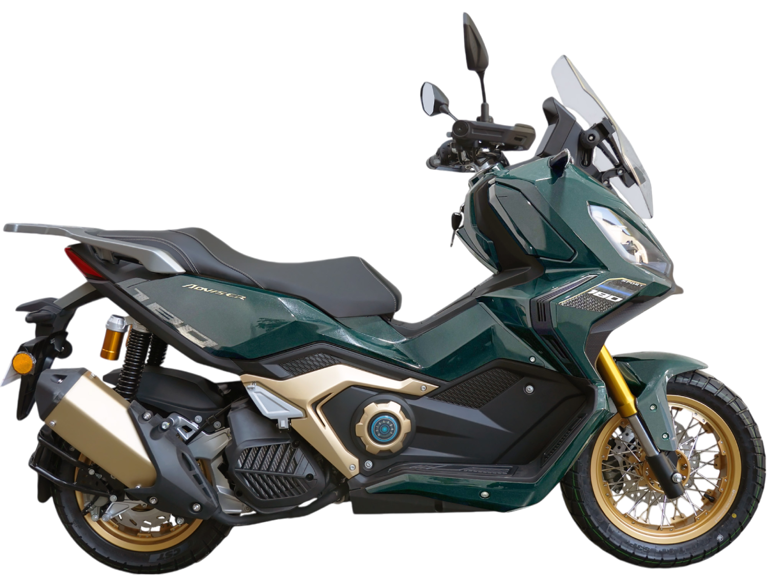 Скутер Motosuper Adviser 180 Green (зеленый) + Gold rims