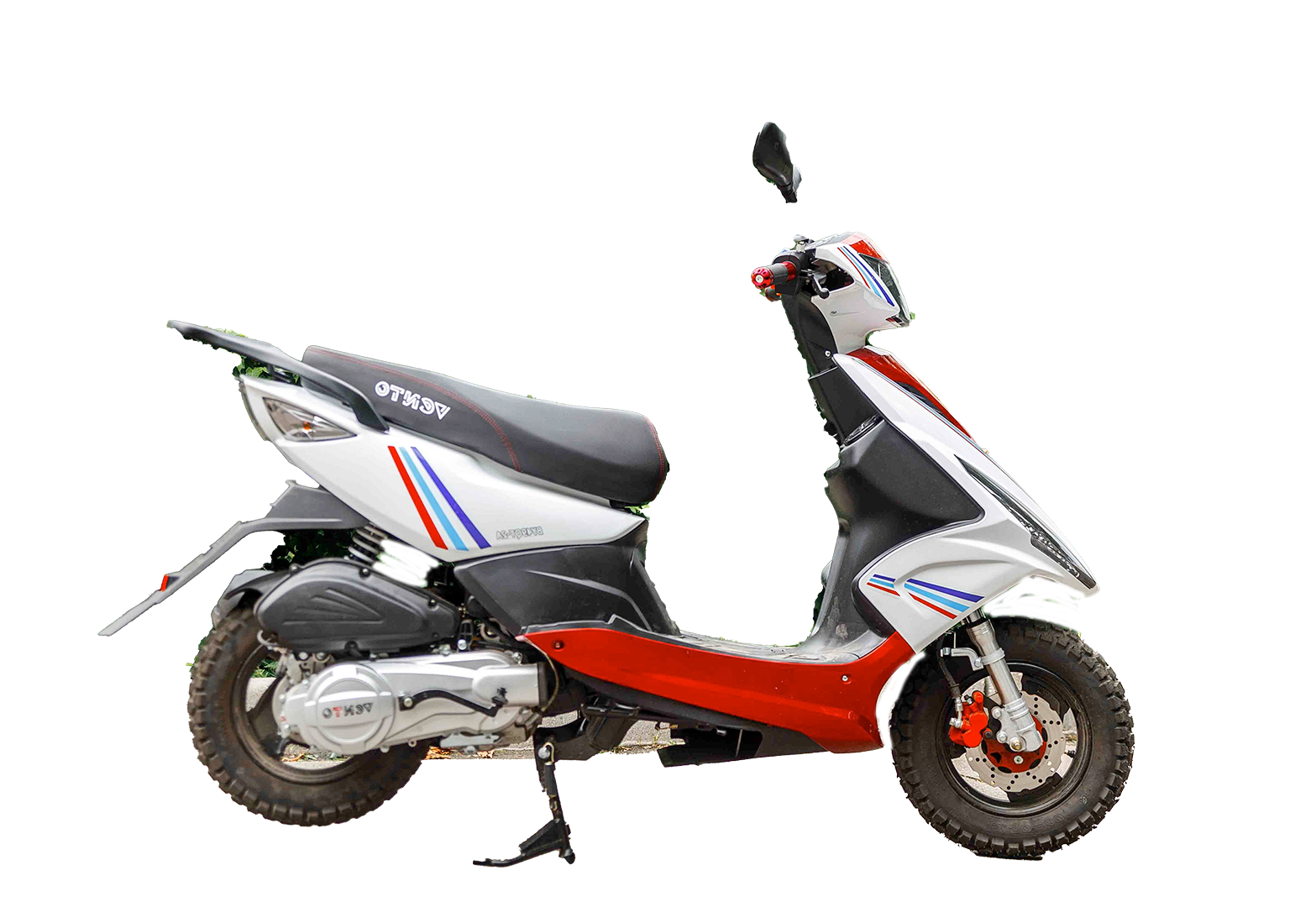 Скутер VENTO CORSA 49 cc (150) сигнализация Красно-белый