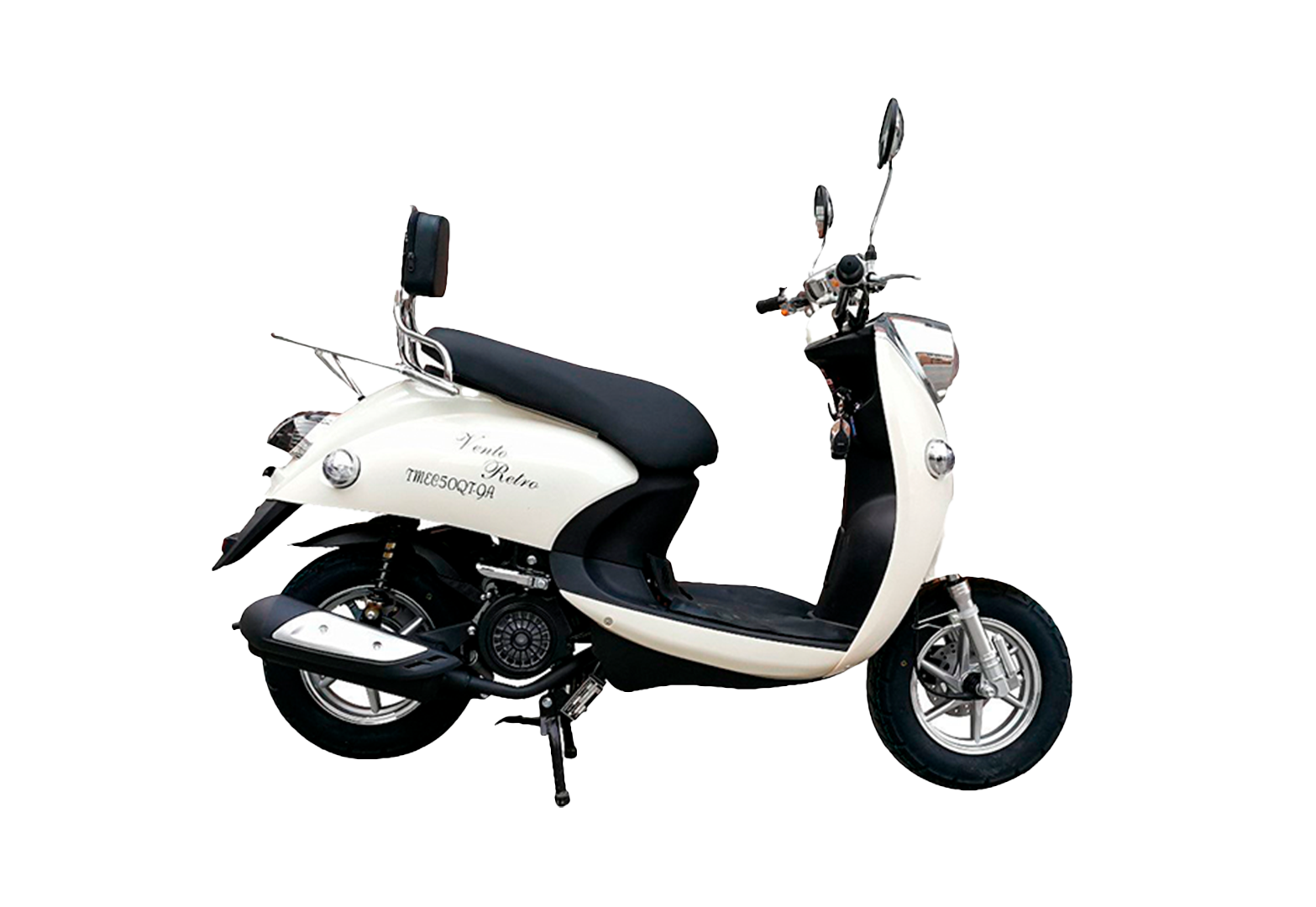 Скутер VENTO RETRO 49cc (150) сигнализация Теплый белый