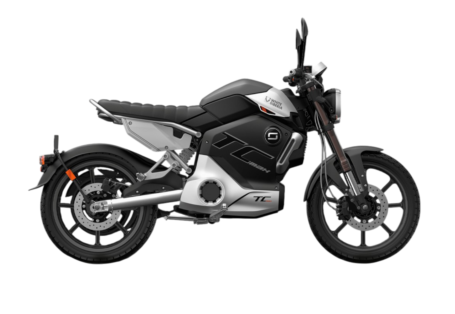 Электромотоцикл WHITE SIBERIA SUPER SOCO TC MAX (Белый)