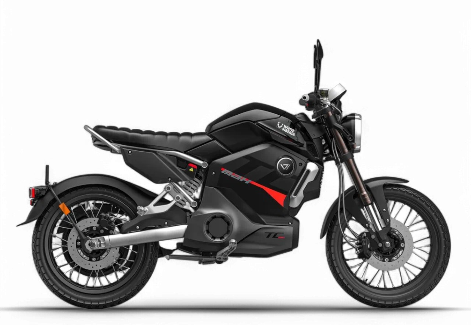 Электромотоцикл WHITE SIBERIA SUPER SOCO TC MAX (Черный)