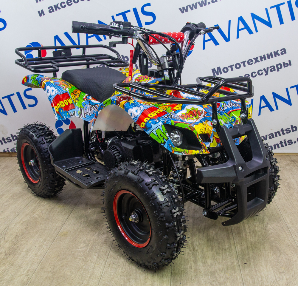 Детский квадроцикл ATV Classic 800w электрический Красный (хип-хоп)