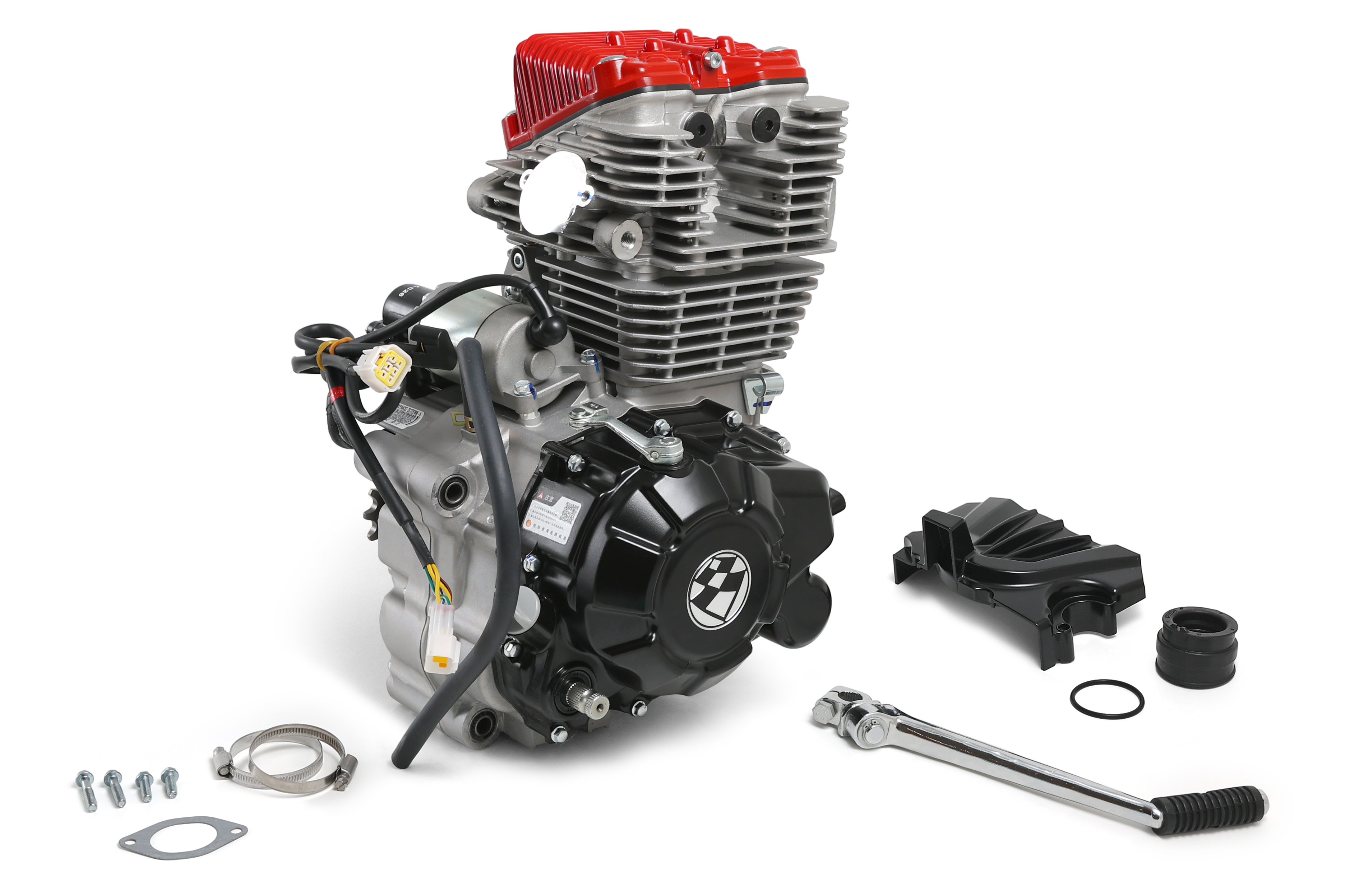 Двигатель в сборе на мотоцикл ZS172-6 CB250-R 4-х клапанный (250сс 4v)