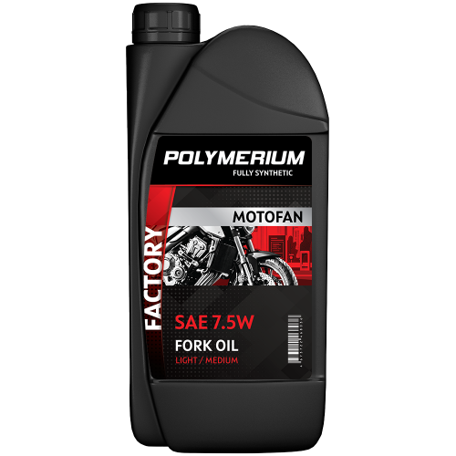 Масло вилочное POLYMERIUM MOTOFAN FORK OIL FACTORY MEDIUM 7.5W 1L