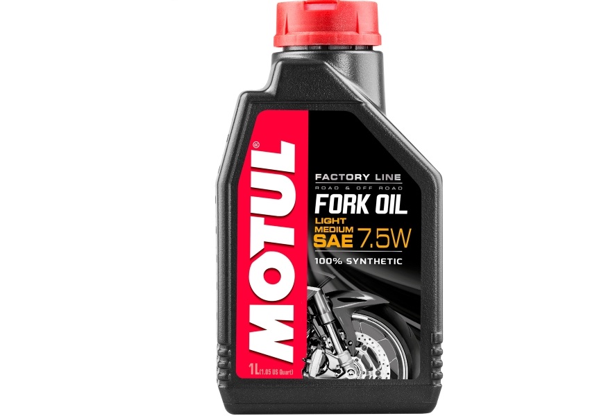Масло для вилок Motul Fork Oil Factory Line Light/Med 7,5W 100% Ester 1л  (арт.101127)