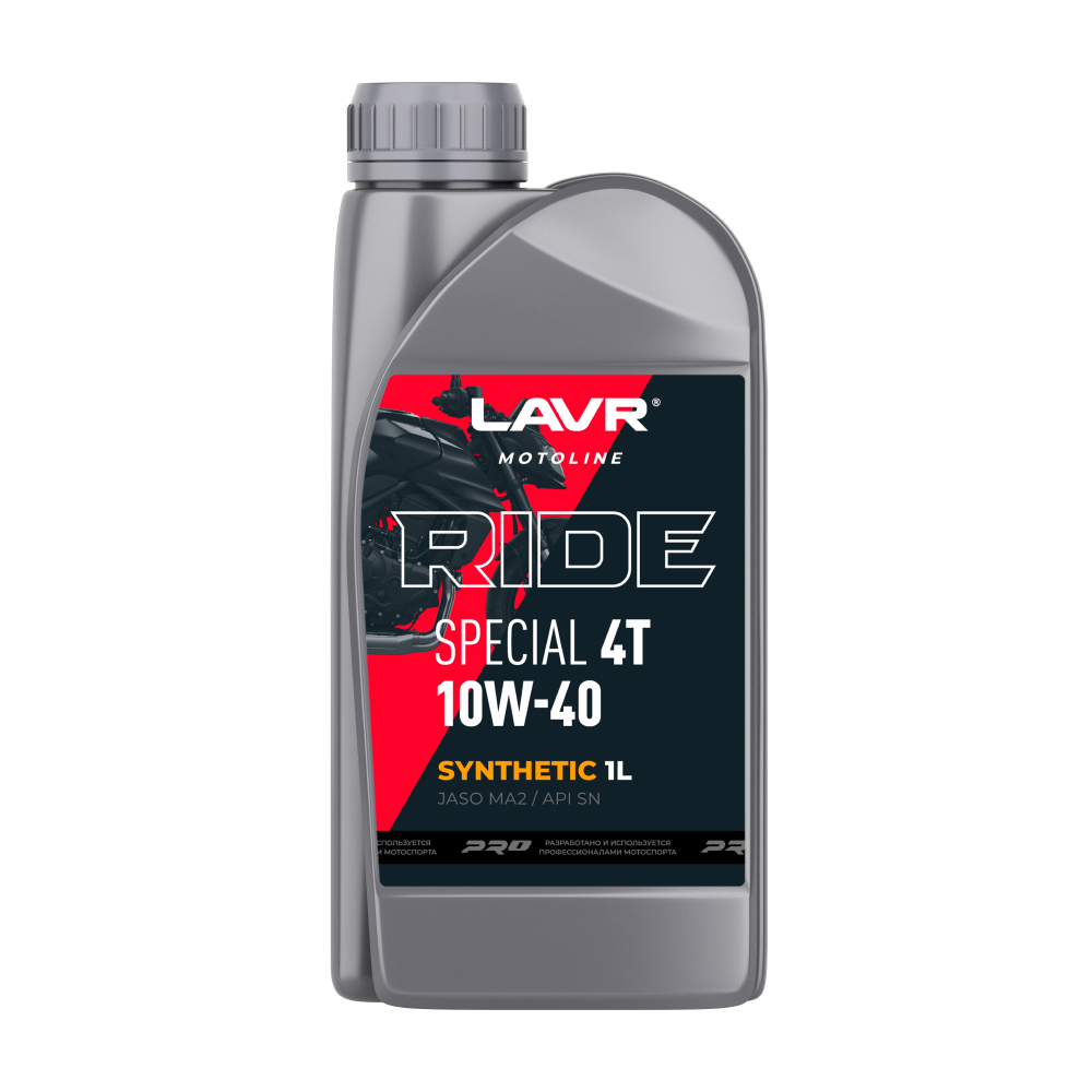 Масло моторное LAVR MOTO RIDE SPECIAL 4T SN 10W-40 1л.