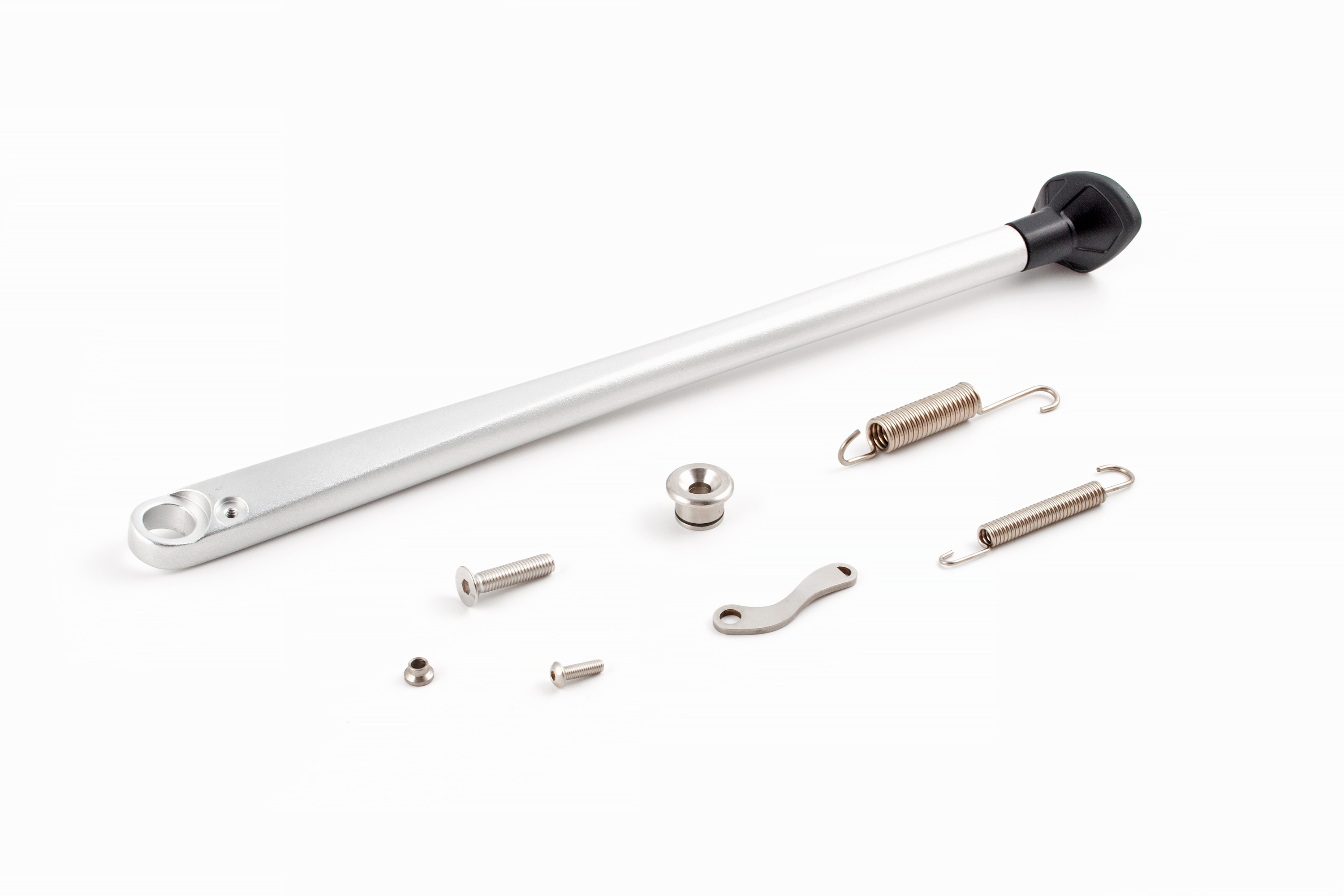 Боковая подножка c комплектом крепежа для эндуро мотоцикла тип KTM 17-23г. (рама K8)