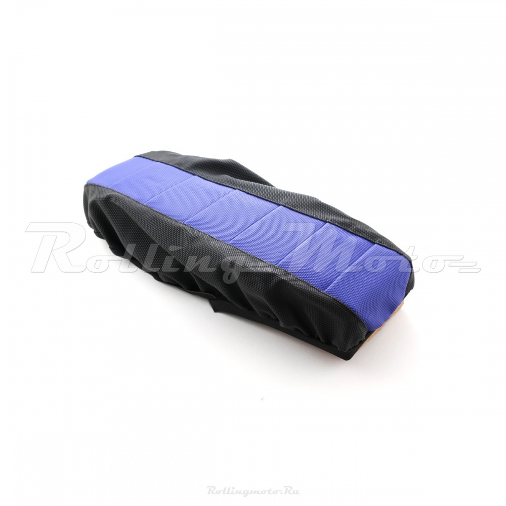 Чехол для перетяжки сидения BSE черный/синий