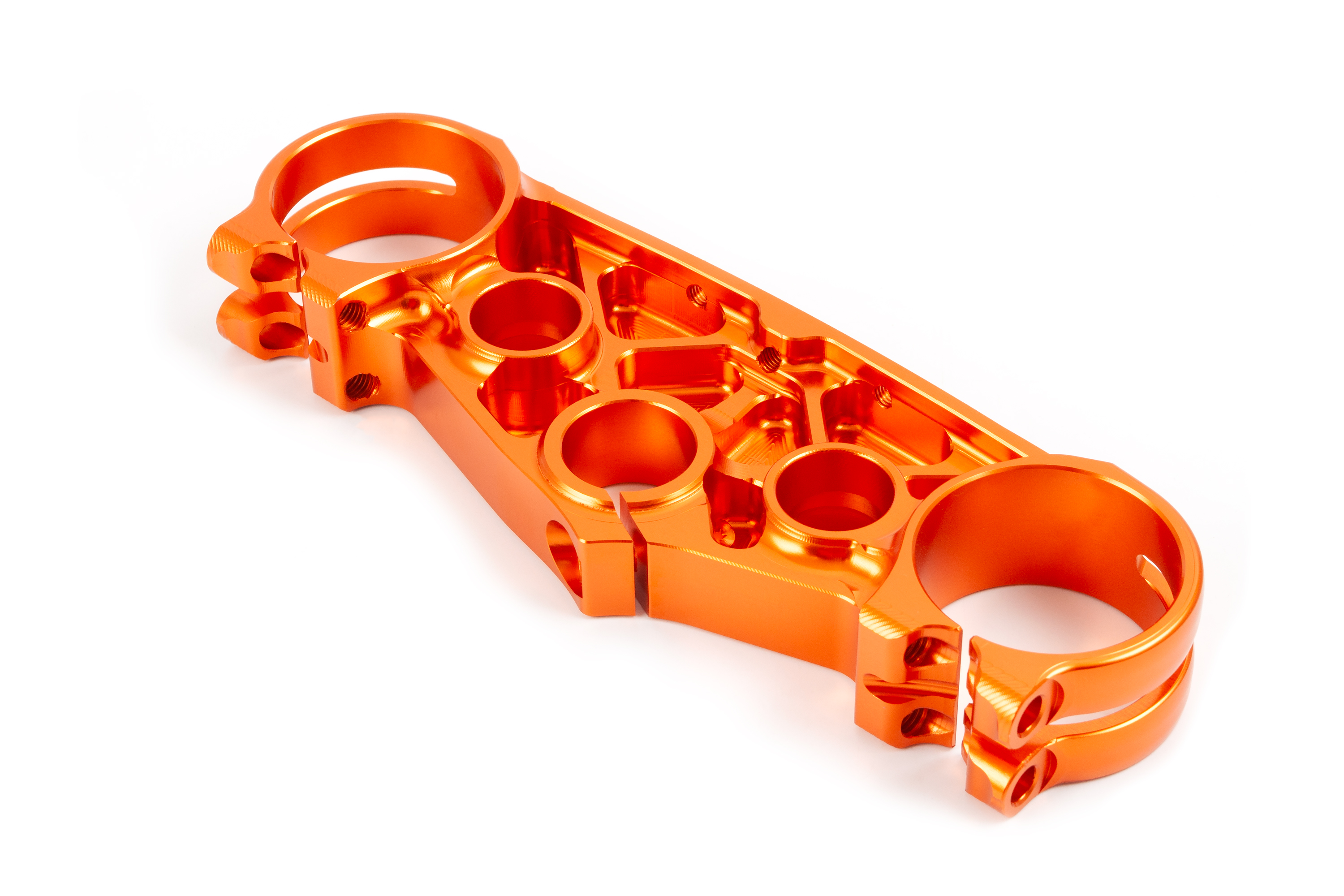 Траверса верхняя для эндуро мотоцикла 54мм SX8 CNC оранжевая