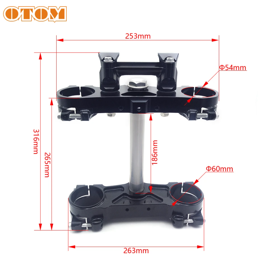 Траверса в сборе CNC KTM (k8 frame) OTOM черная