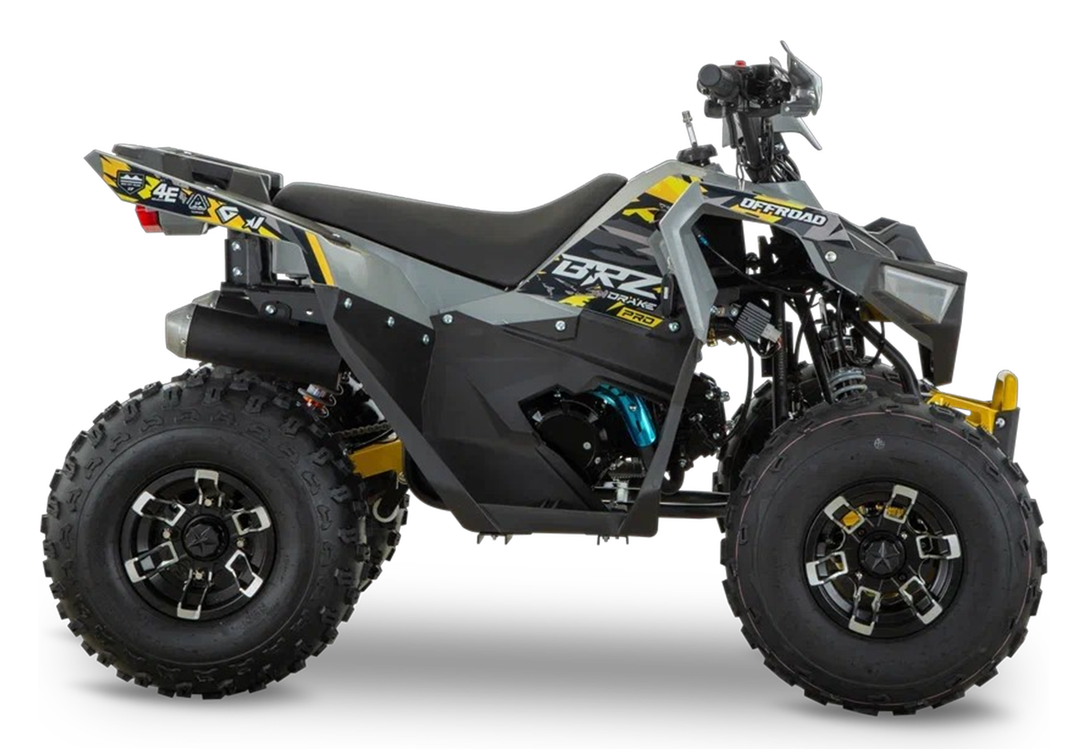 Квадроцикл BRZ Drake 125 Pro Серо-желтый