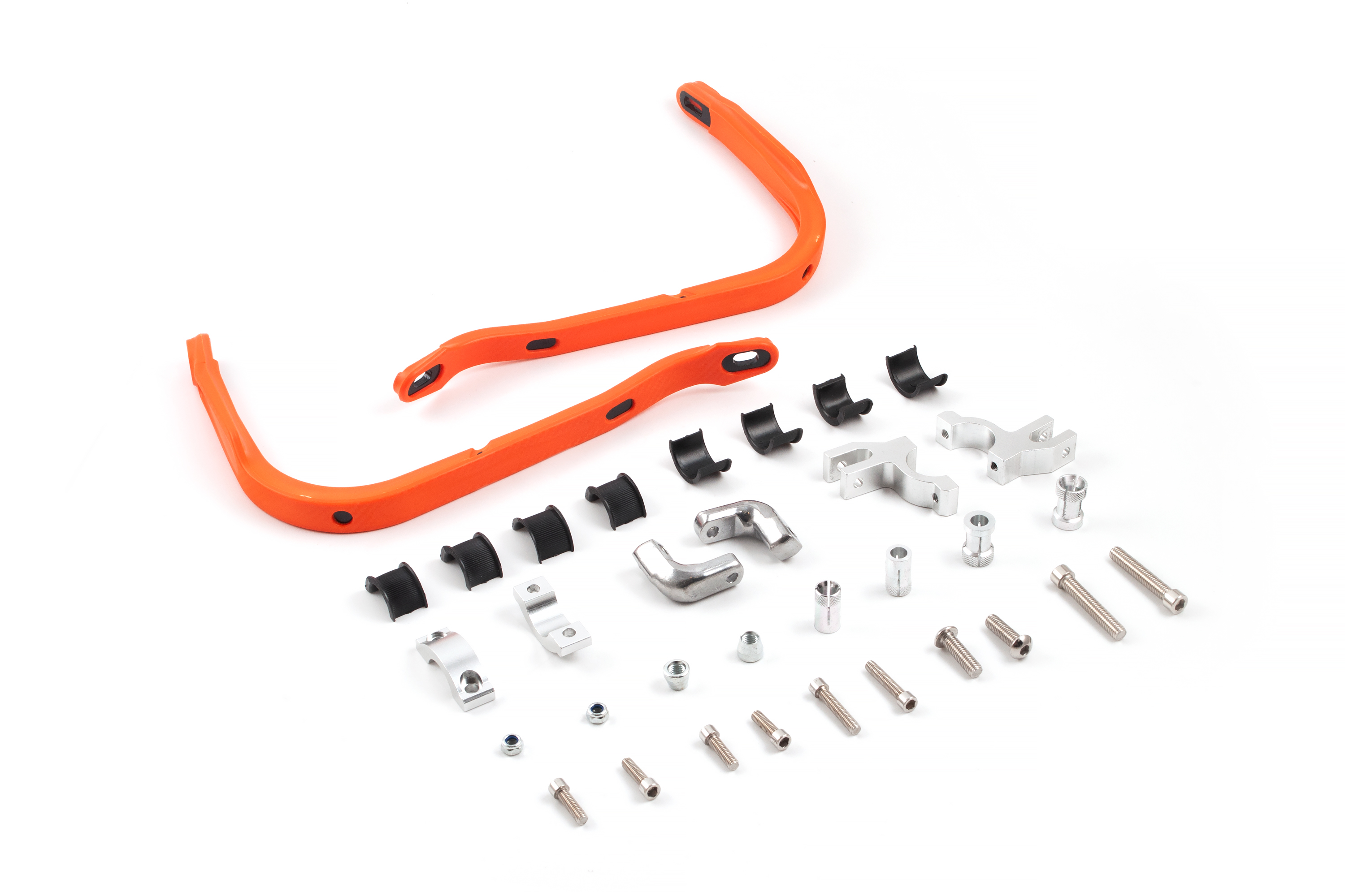 Защита рук для мотоцикла Гарды 22-28мм (алюминиевая, пара) OTOM оранжевая