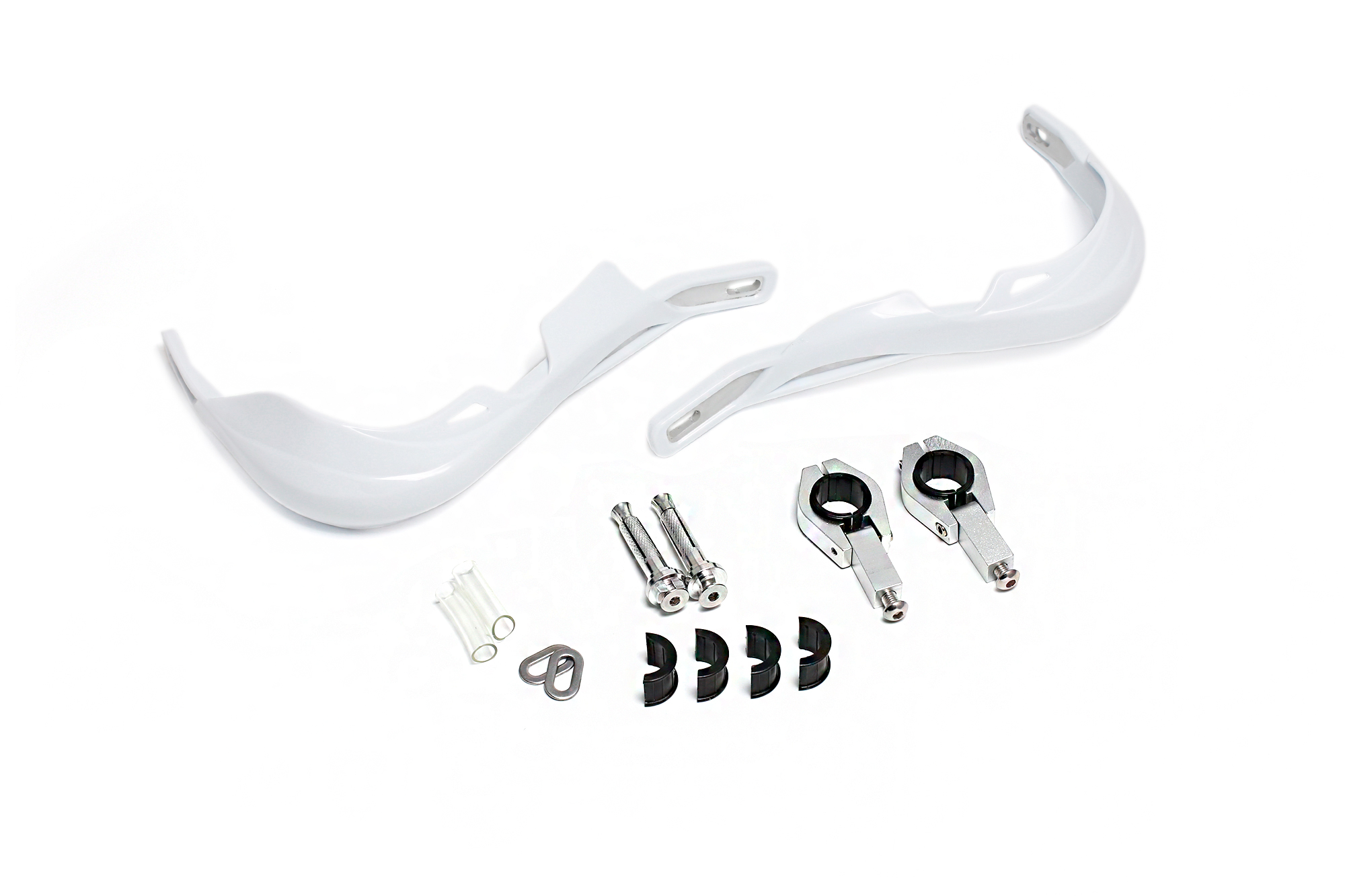 Защита рук эндуро мотоцикла HP03 28mm (армированные, пара) OTOM белые