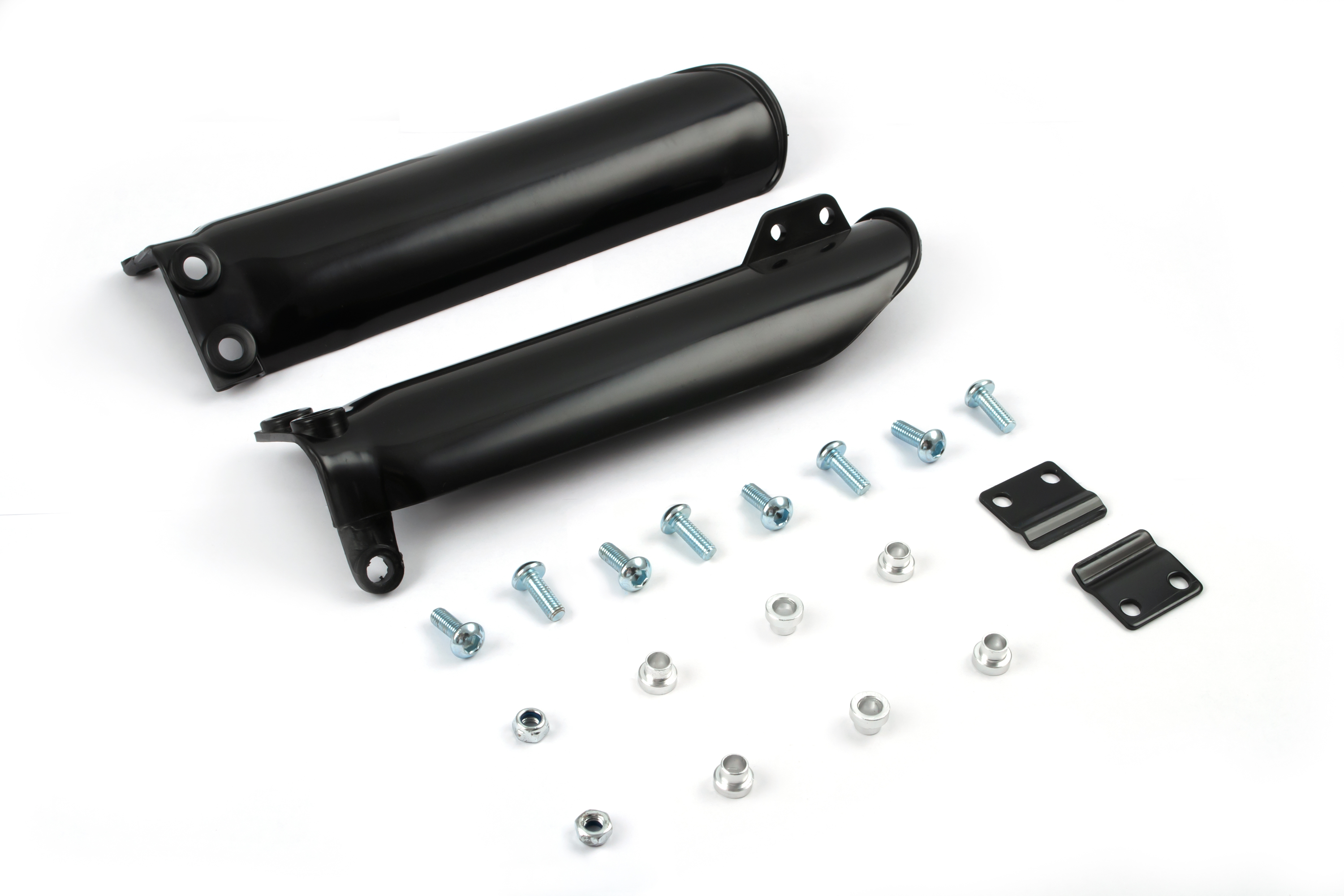 Накладки на передние амортизаторы (перья вилки) питбайка PH тип 2. черные