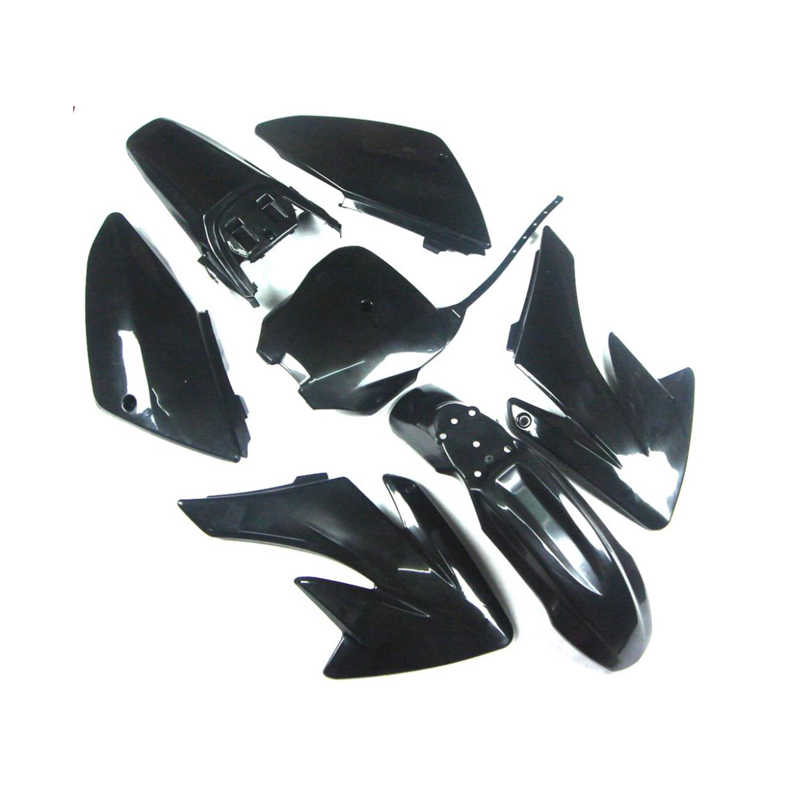 Комплект пластика для питбайка (тип CRF70) черный