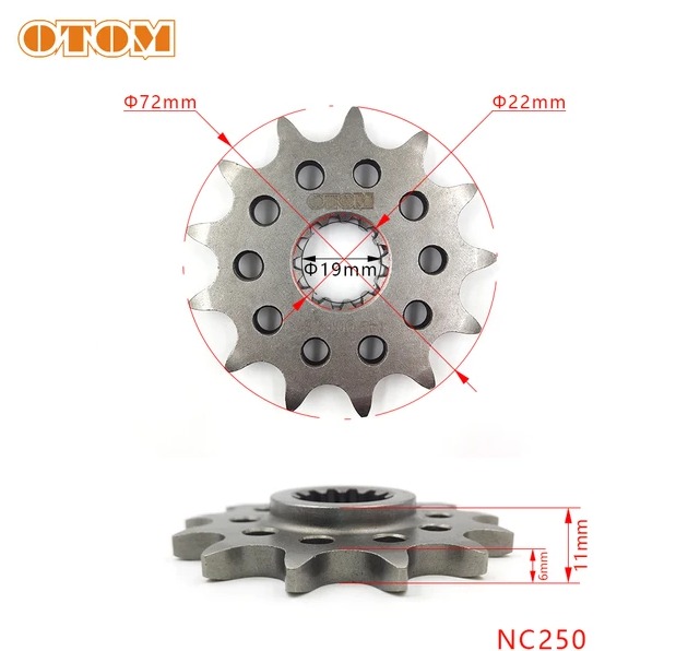 Звезда ведущая 520-13T для NC250/NC300 (177MM-182MN) (NC) OTOM