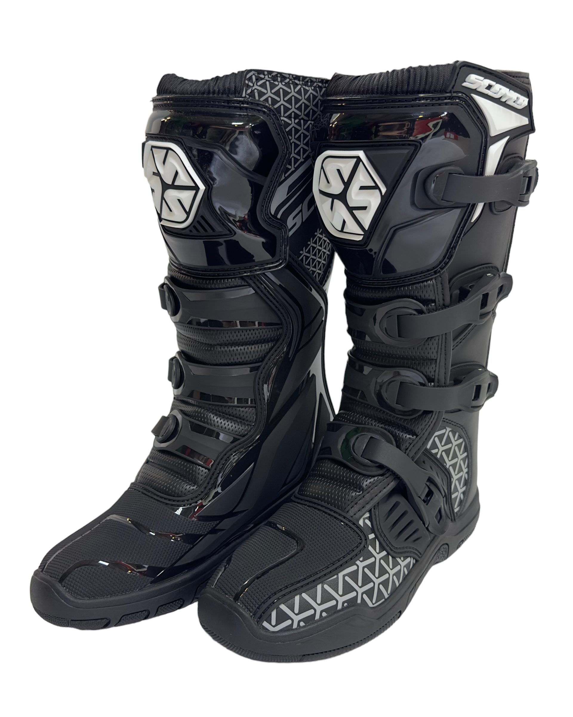 Мотоботы Scoyco MBM009 высокие черные 46