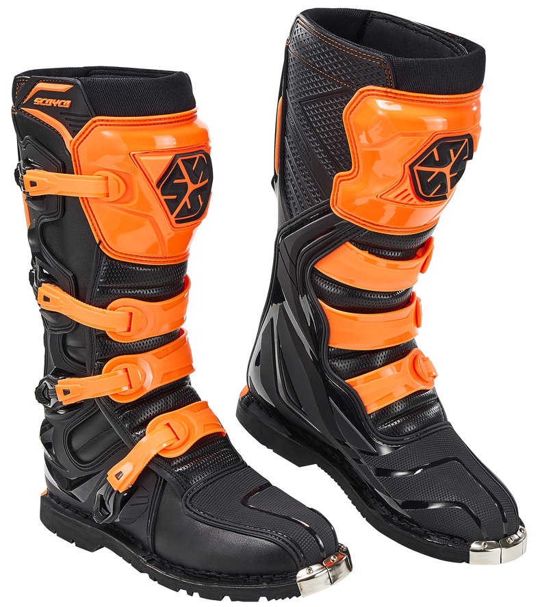 Мотоботы Scoyco MBM006 высокие оранжевые 41