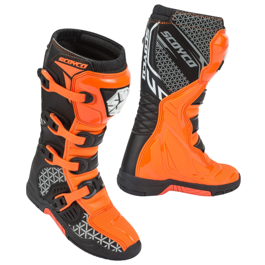 Мотоботы Scoyco MBM009 оранжевые 41