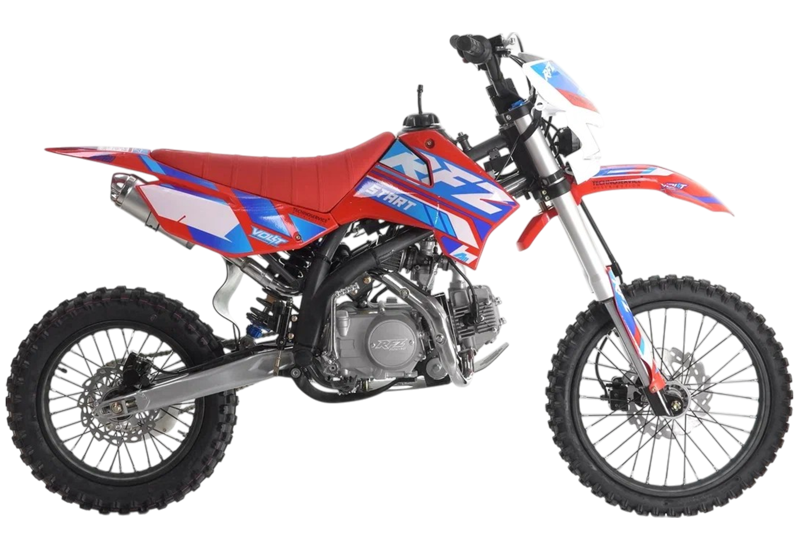 Питбайк Apollo RFZ START 125X-LE, 17/14 красный