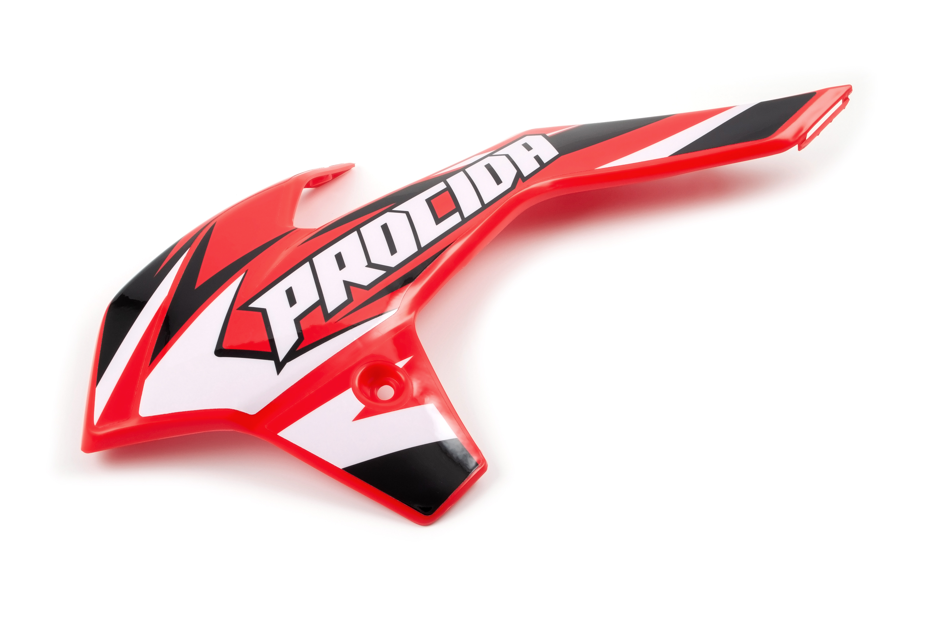 Боковой обтекатель передний левый тип KTM SX85 13-16г. (рама К5) красный с наклейками