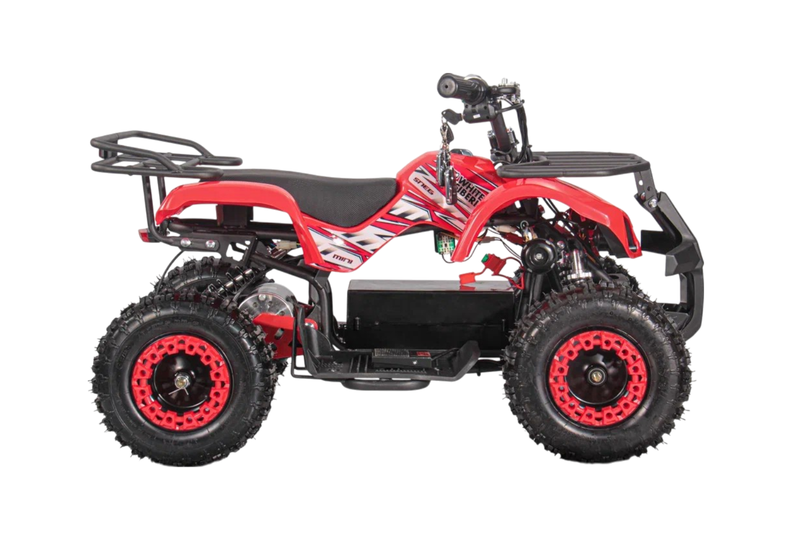 Детский электроквадроцикл WHITE SIBERIA SNEG MINI 1000W (Красный)