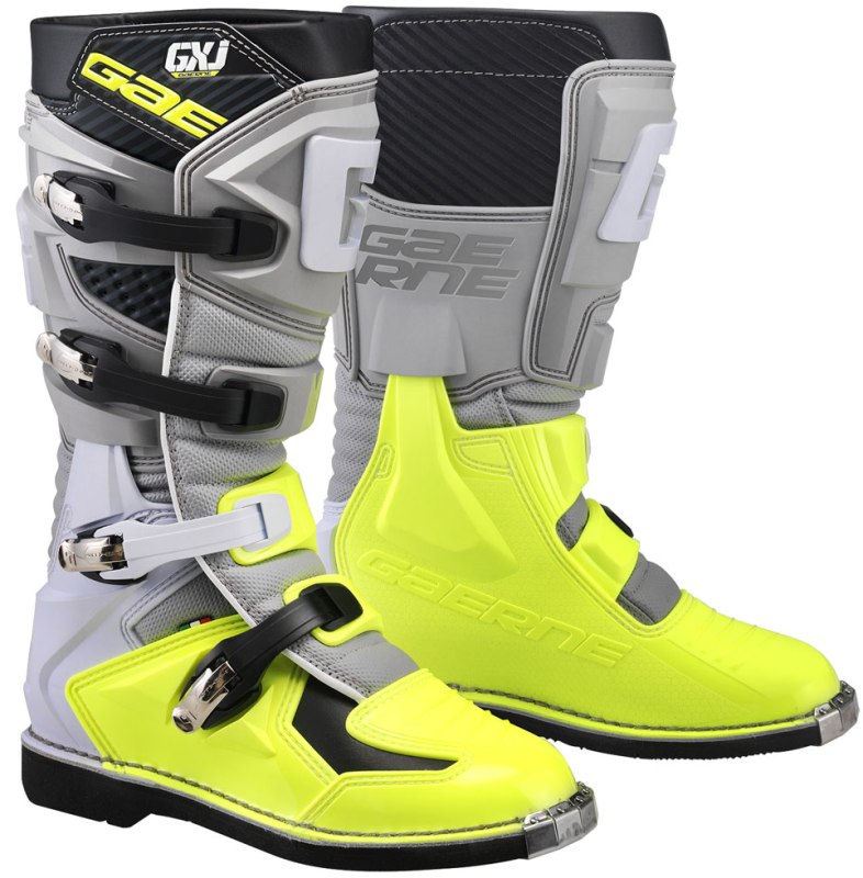 Мотоботы подростковые Gaerne GX-J серо-желтые 36