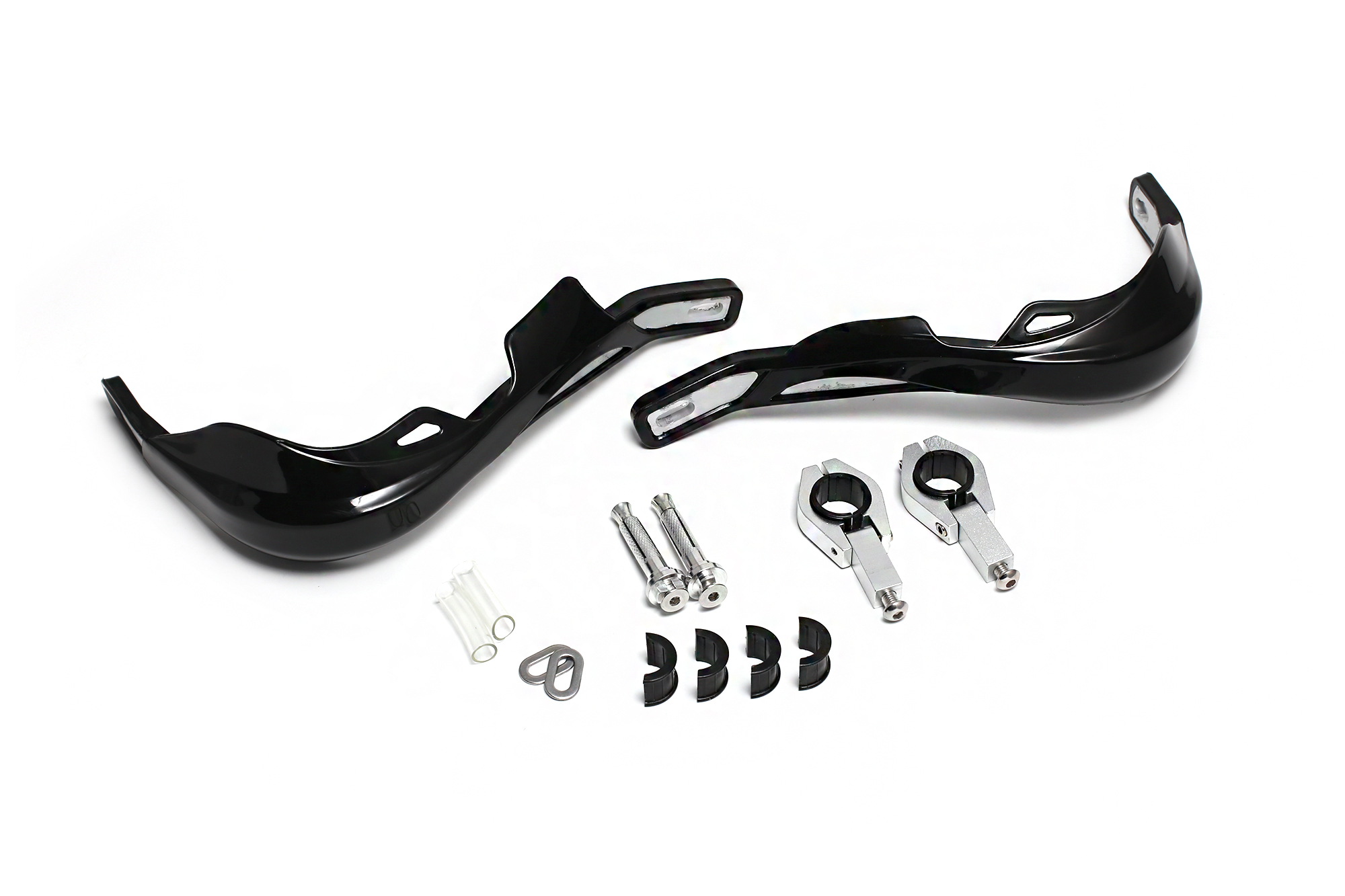 Защита рук для питбайка и эндуро (пара) 22-28мм HP03  армированные черные