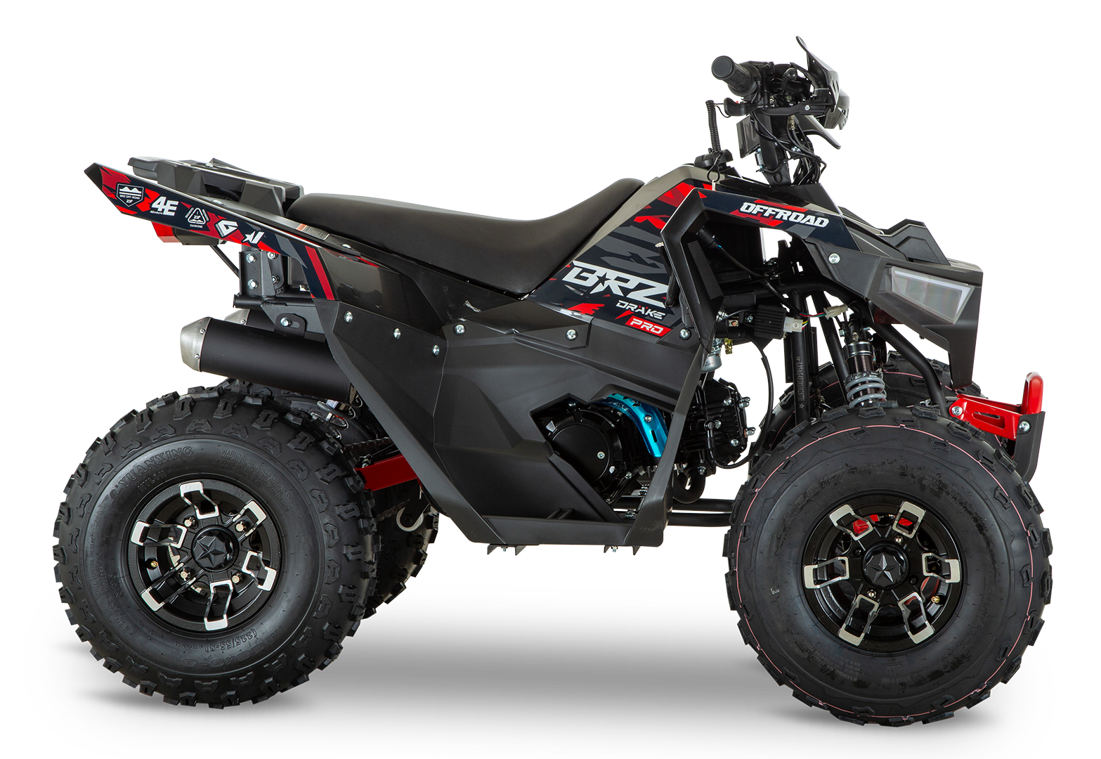 Квадроцикл BRZ Drake 125 Pro Черно-красный