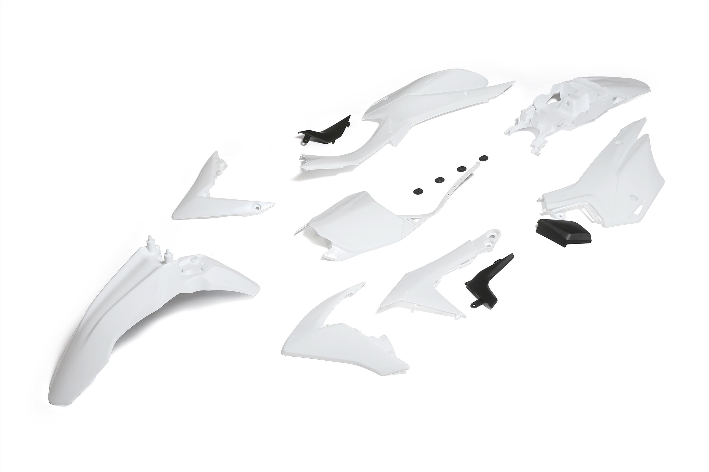 Комплект пластика для питбайка (BSE PH/WELS CRF110 тип) белый NEW